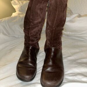 BROWN BOOTS Hotter brown leather and suede boots, LIKE NEW